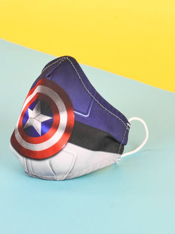 Tapabocas Pequeño Capitán America Escudo