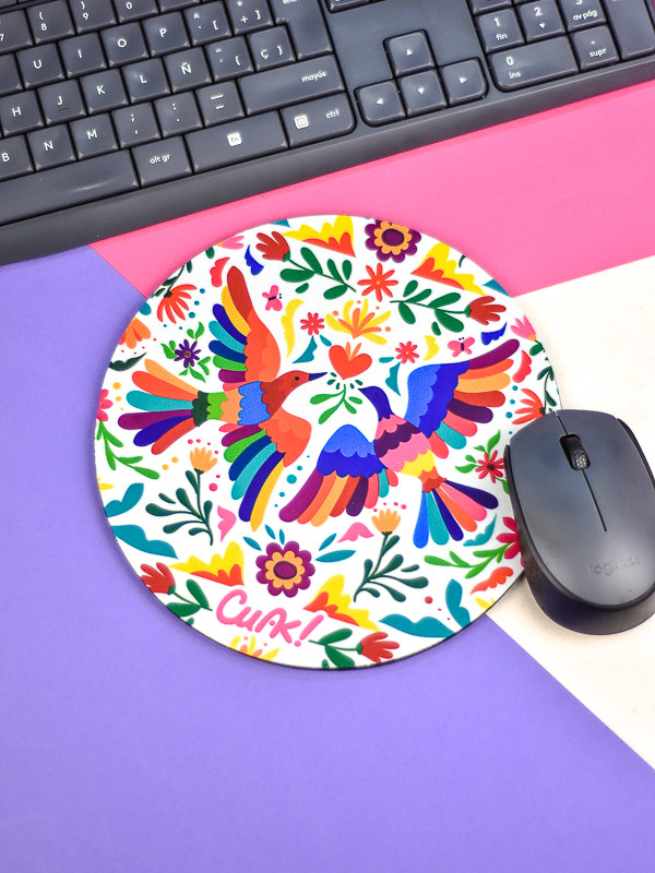 Mouse Pad Redondo Aves Mexicanas