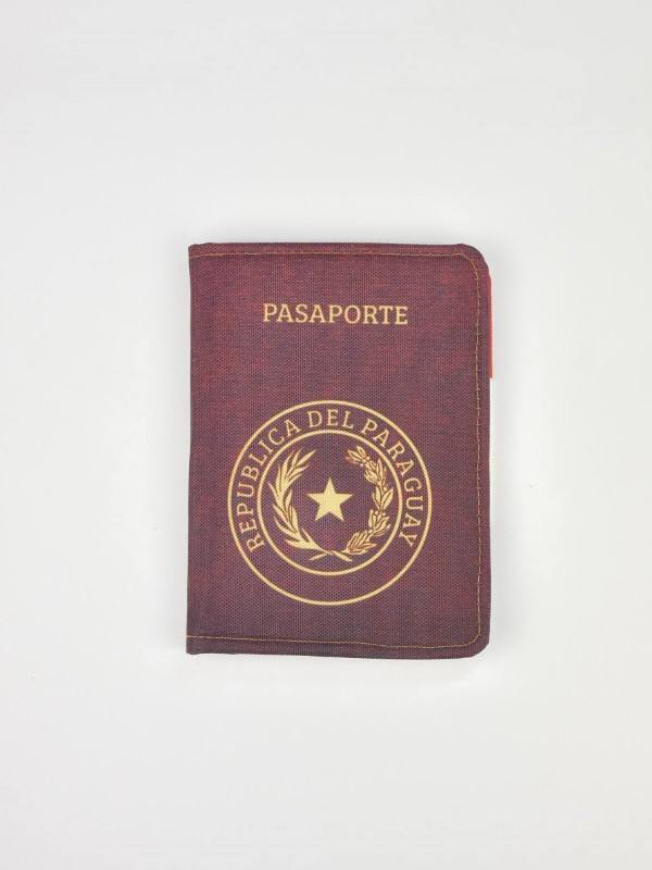 Porta Pasaporte - Escudo Py | Bordó