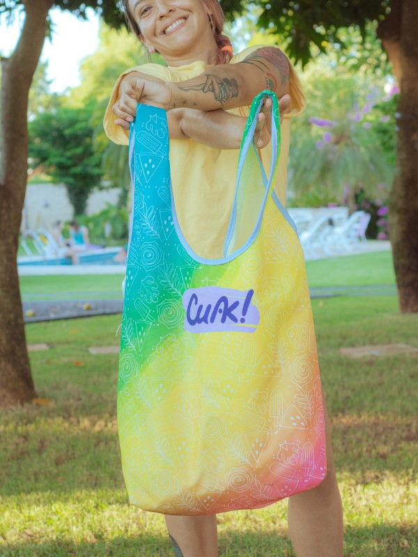 EcoBolsa de Verano Degrade Multicolor