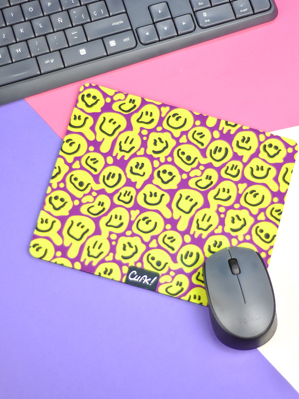 Mouse Pad Rectangular Cara derretida